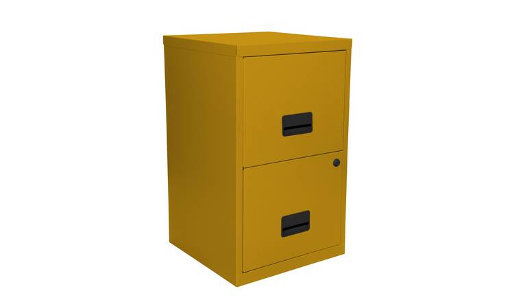 Buy Pierre Henry 2 Drawer Metal Filing Cabinet Mustard Yellow