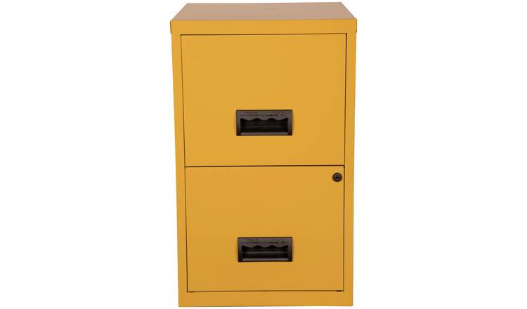 Buy Pierre Henry 2 Drawer Metal Filing Cabinet Mustard Yellow Filing Cabinets And Office Storage Argos