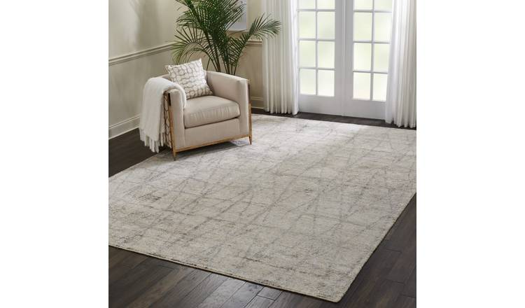 Mega Flooring Grey Handmade Geometric Rug - 168 x 226cm