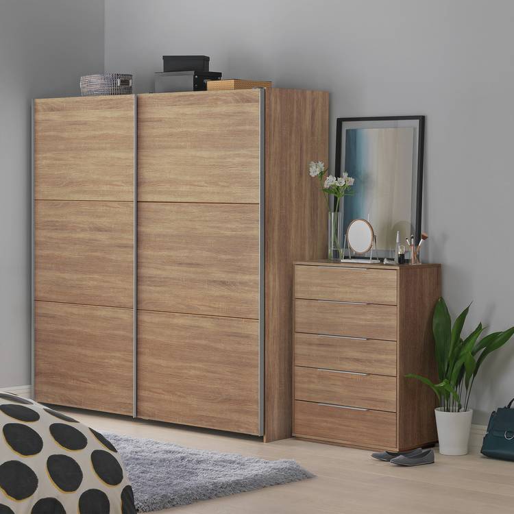 Habitat Holsted Extra Large Wardrobe - Oak Effect 0