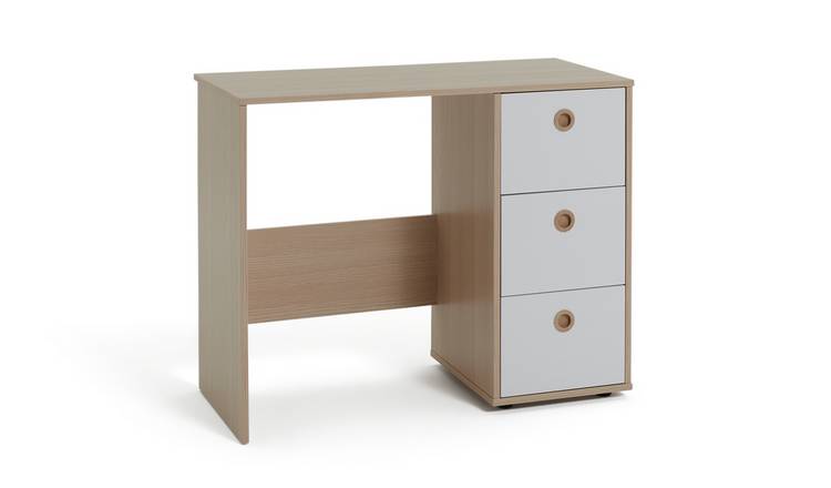 Buy Argos Home Camden 3 Drawer Desk White Acacia Kids