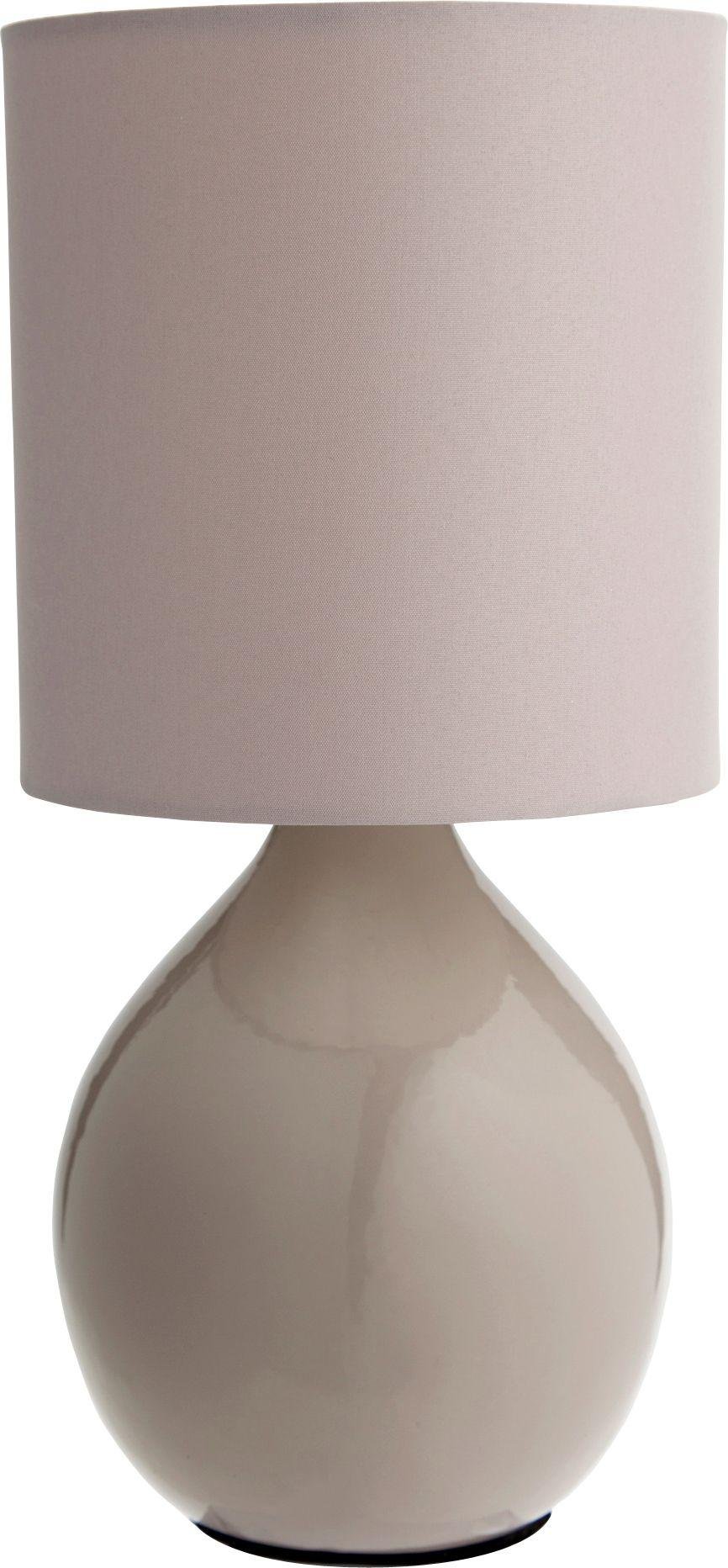 Argos Home Round Ceramic Table Lamp - Cafe Mocha