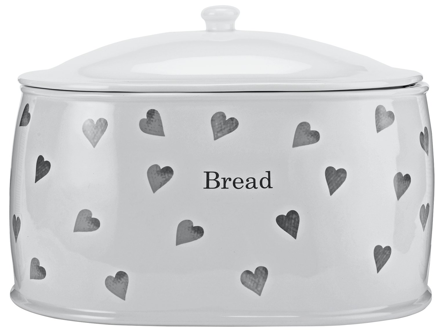 Argos Home Hearts Stoneware Bread Bin review