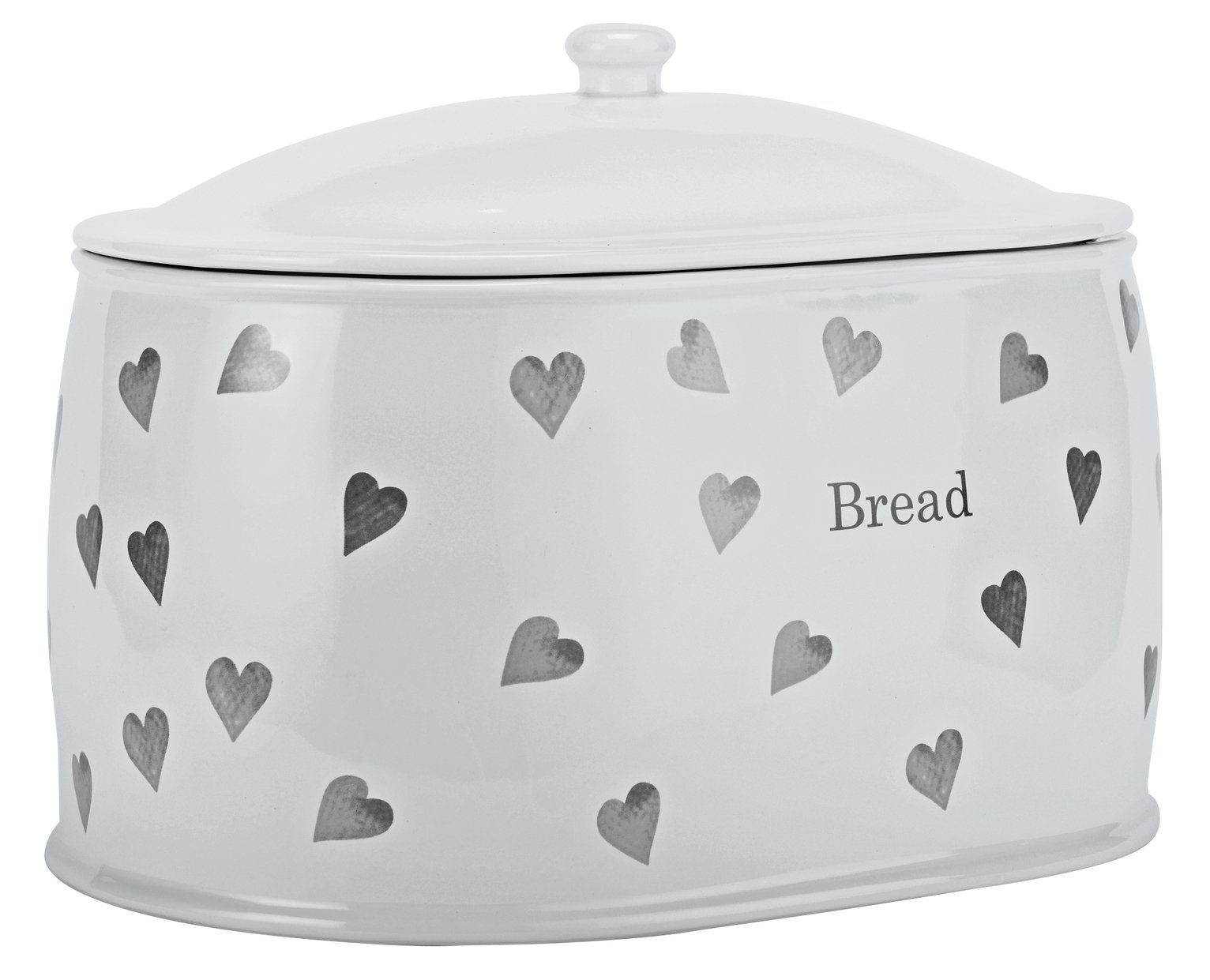 Argos Home Hearts Stoneware Bread Bin Review