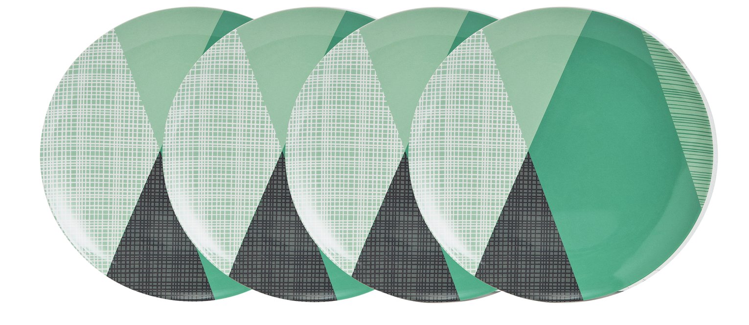 Argos Home Stockholm Melamine Dinner Plate - 4 Pack