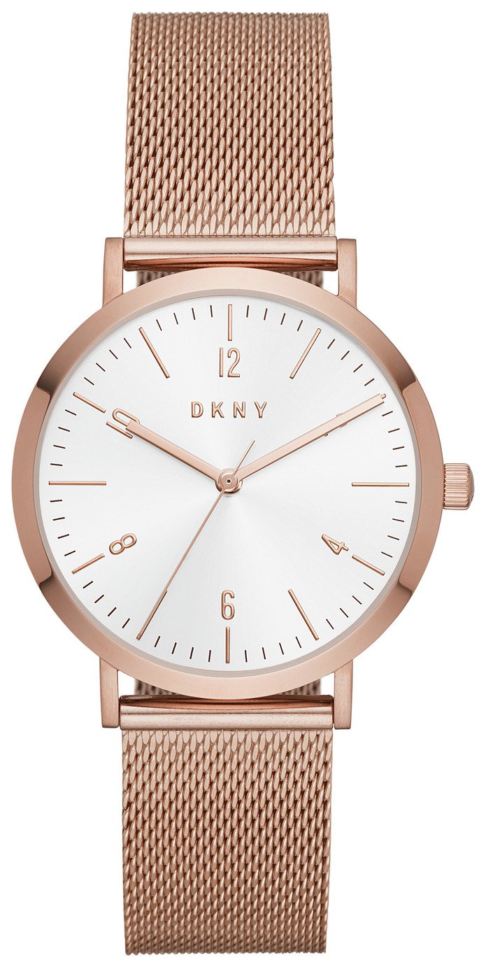 DKNY Rose Gold Mesh Stap Watch review