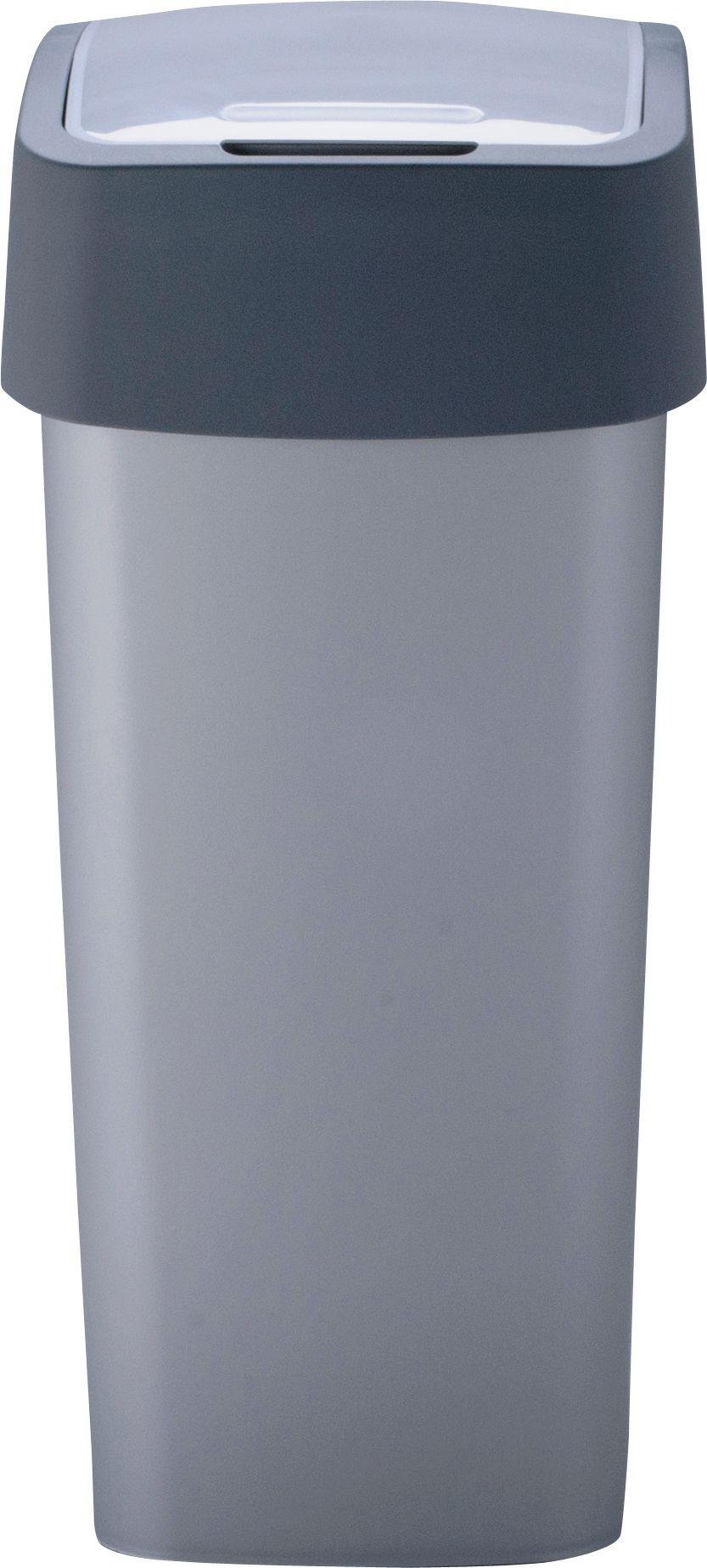 Curver 50 Litre Flip Top Kitchen Bin - Grey