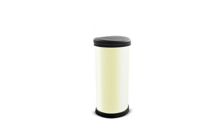 Buy Curver 40 Litre Touch Top Kitchen Bin Ivory Kitchen bins Argos