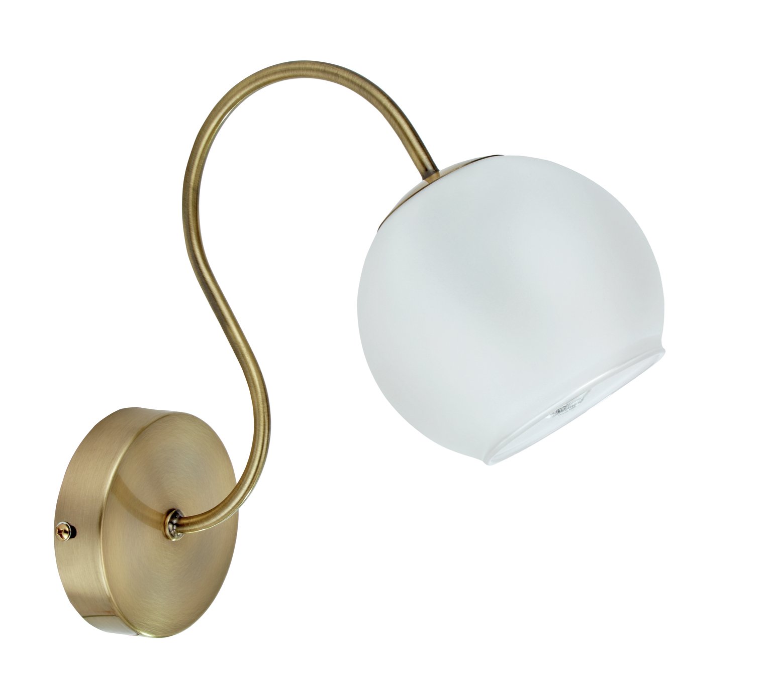 Argos Home Elsie Single Wall Light - Antique Brass