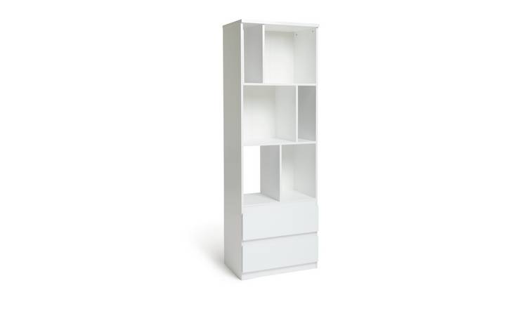 Argos white outlet shelving unit