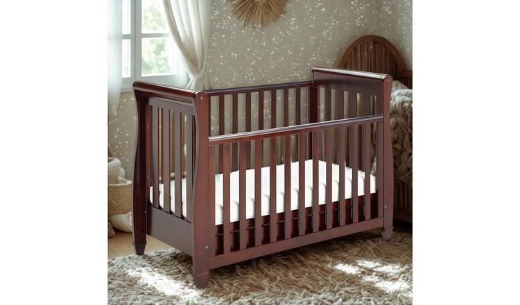 Babymore Eva Cot Bed & Drawer - Brown