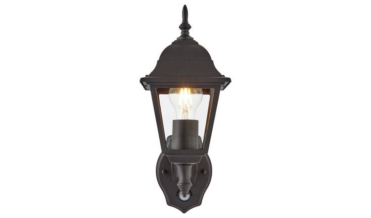 Buy Argos Home Classic 4 Panel Black Pir Lantern Outdoor Wall