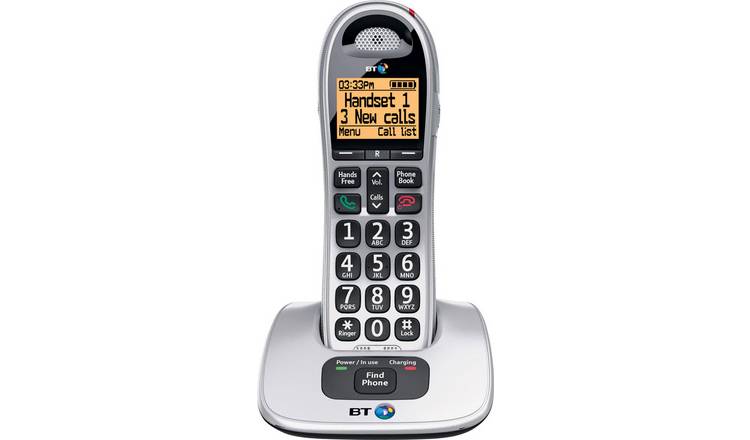 Buy Bt Big Button 4000 Cordless Telephone Single Telephones Argos