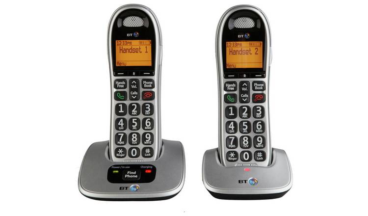 BT Big Button 4000 Cordless Telephone - Twin