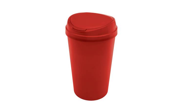 Buy Argos Home 45 Litre Touch Top Kitchen Bin - Red | Kitchen bins | Argos