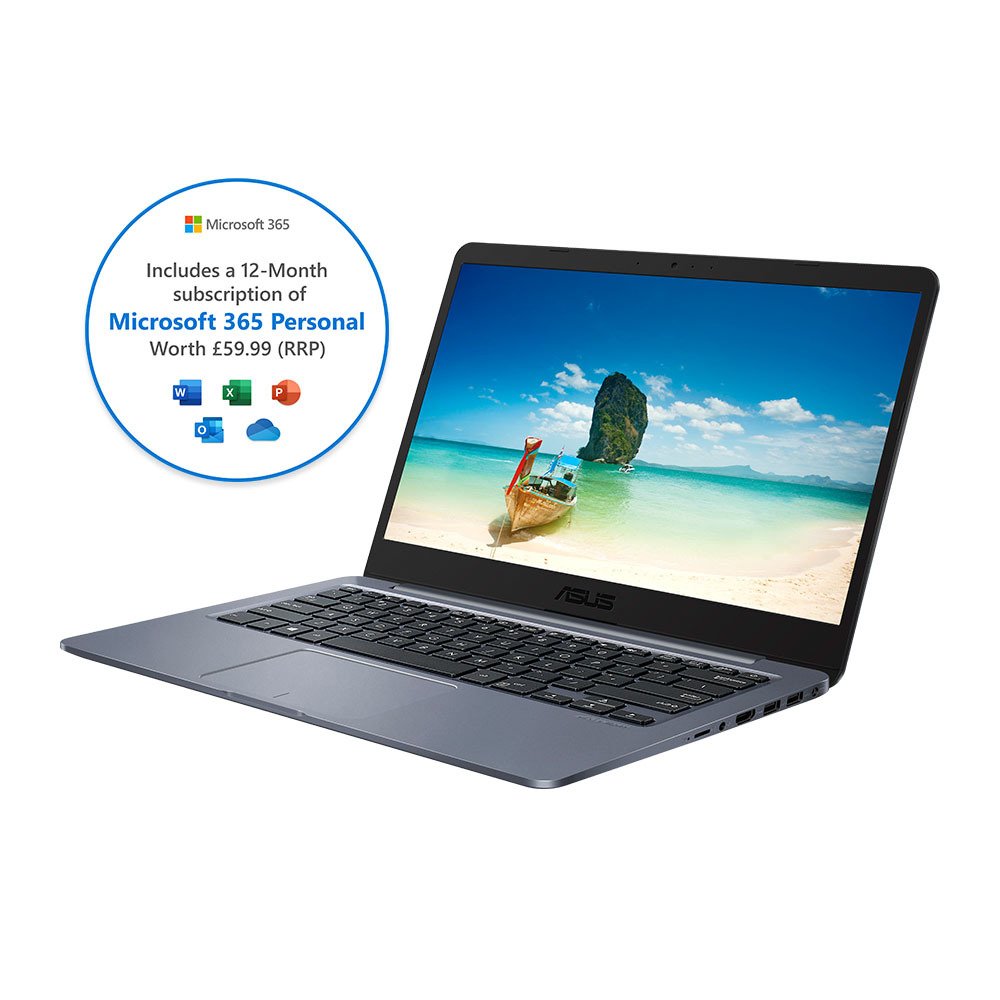 ASUS VivoBook E406 Celeron 4GB 64GB Cloudbook - Grey