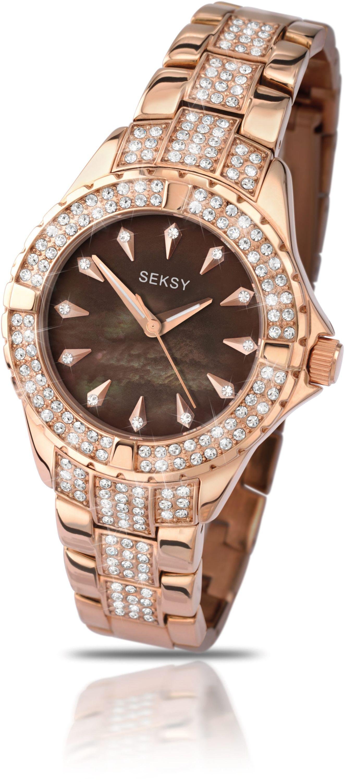 Seksy Intense Ladies Stone Set Rose Gold Plated Watch Review