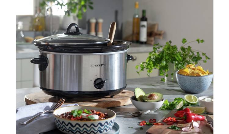 Stainless steel best sale slow cooker