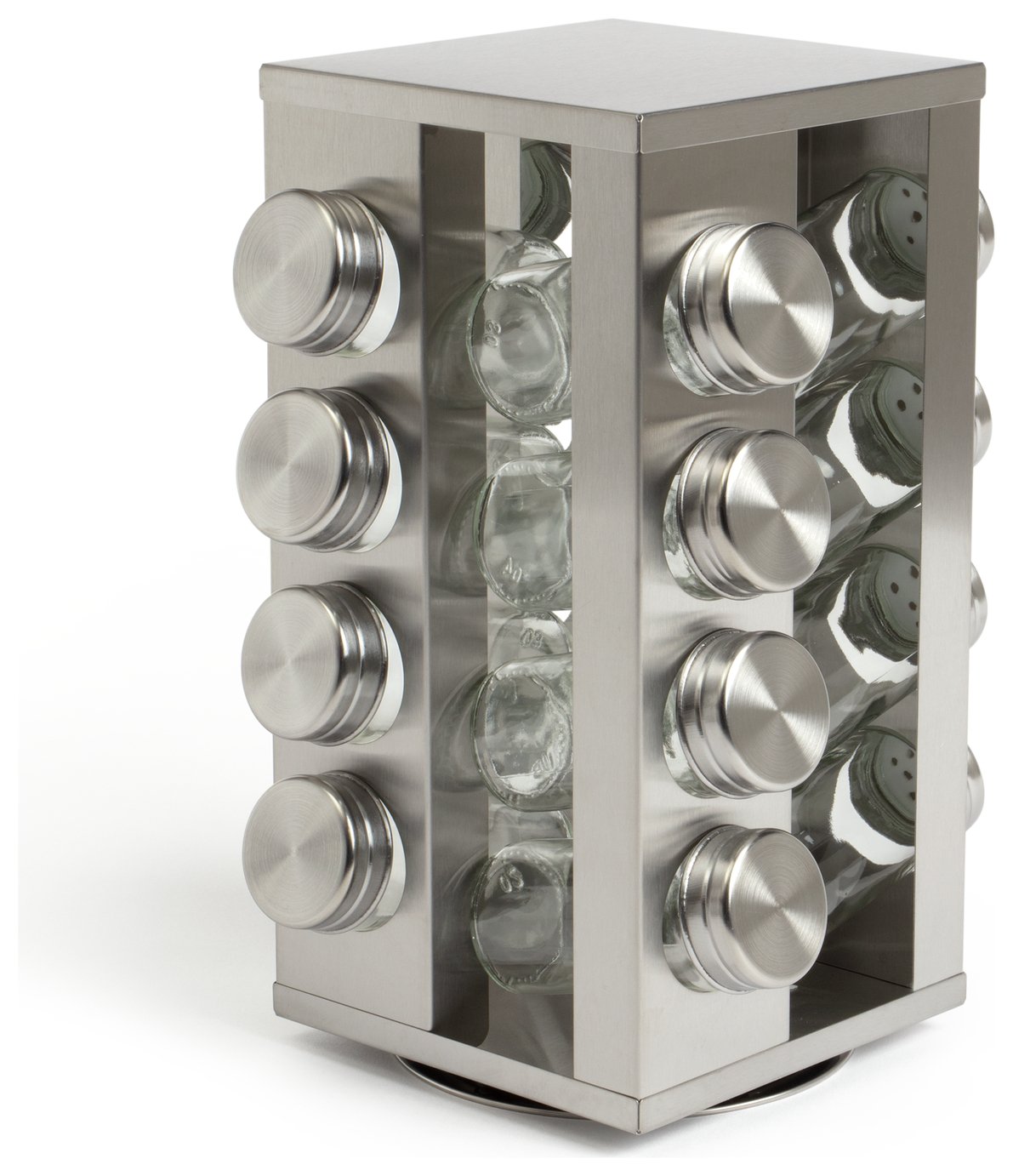 Habitat 16 Jar Stainless Steel Revolving Spice Rack