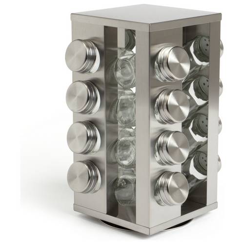 Buy Argos Home 16 Jar Stainless Steel Revolving Spice Rack Spice