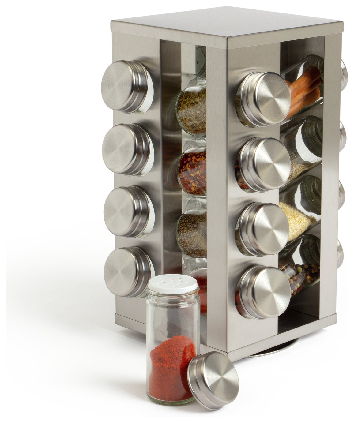 Argos Home 16 Jar Stainless Steel Revolving Spice Rack Reviews