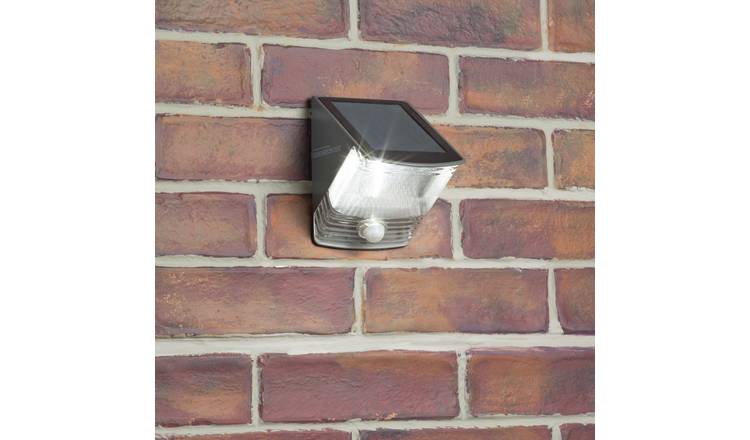 UK LED Solar Powered PIR Motion Sensor Light Outdoor Garden Security Wall Lights 