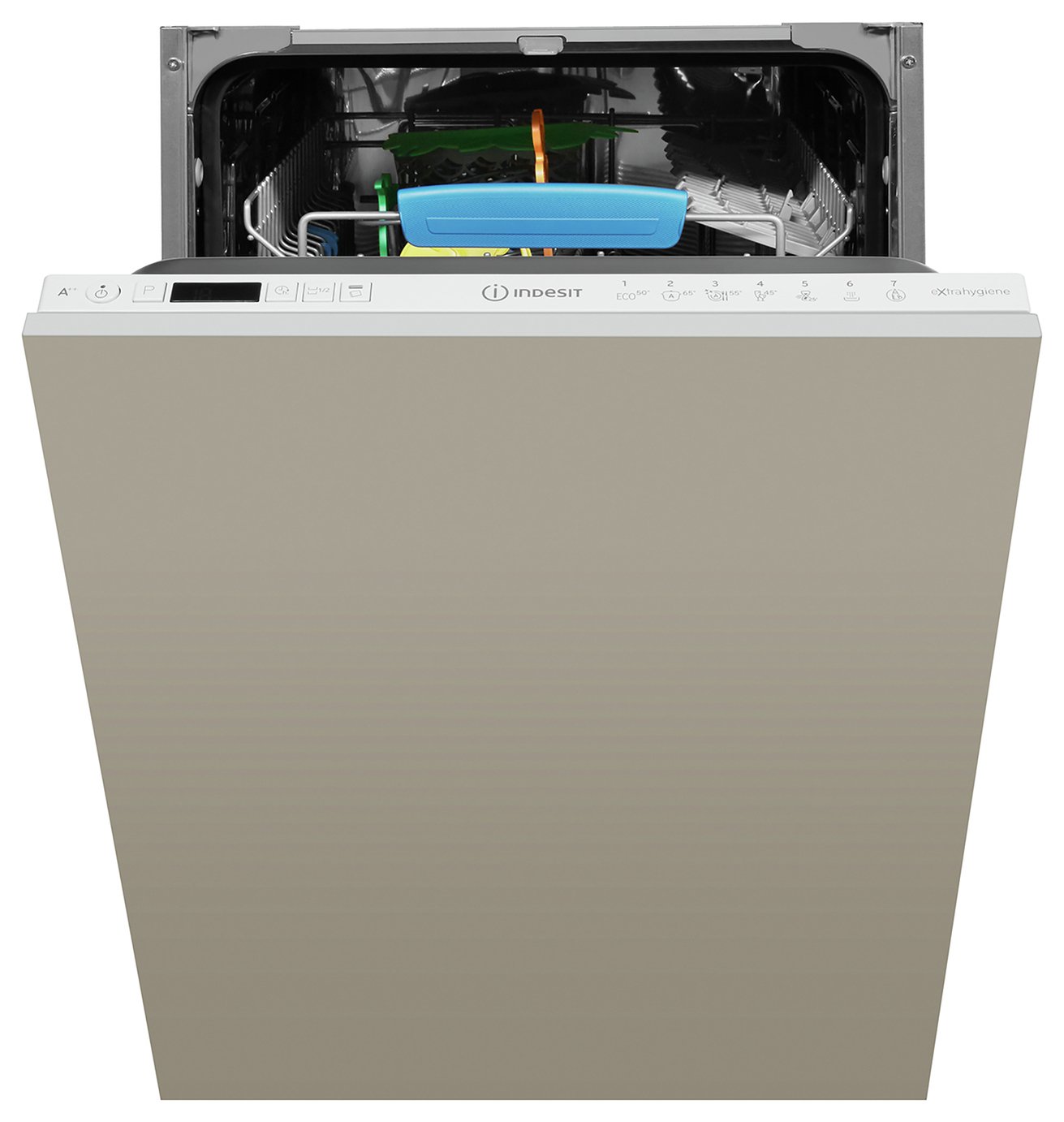 Indesit DSIO3T224EZUK Slimline Integrated Dishwasher - Grey