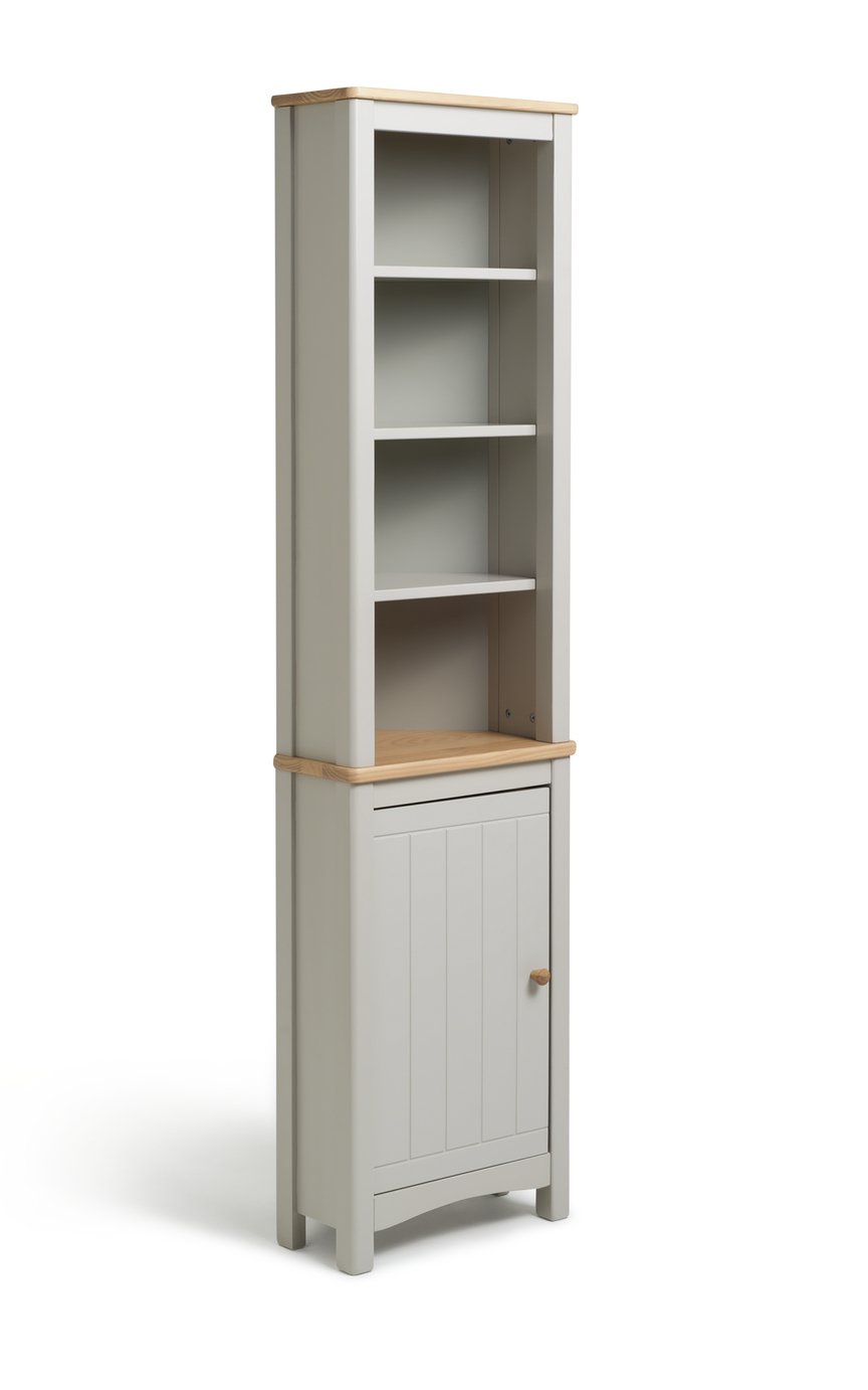 Habitat Bournemouth Corner Dispay Unit - Light Grey