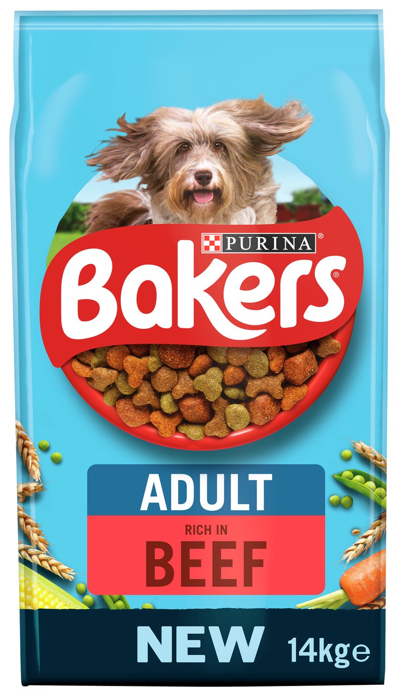 Bakers Adult Dry Dog Food Beef and Veg 14kg