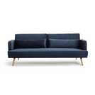 Buy Habitat Andy 3 Seater Velvet Clic Clac Sofa Bed - Blue | Sofa beds ...