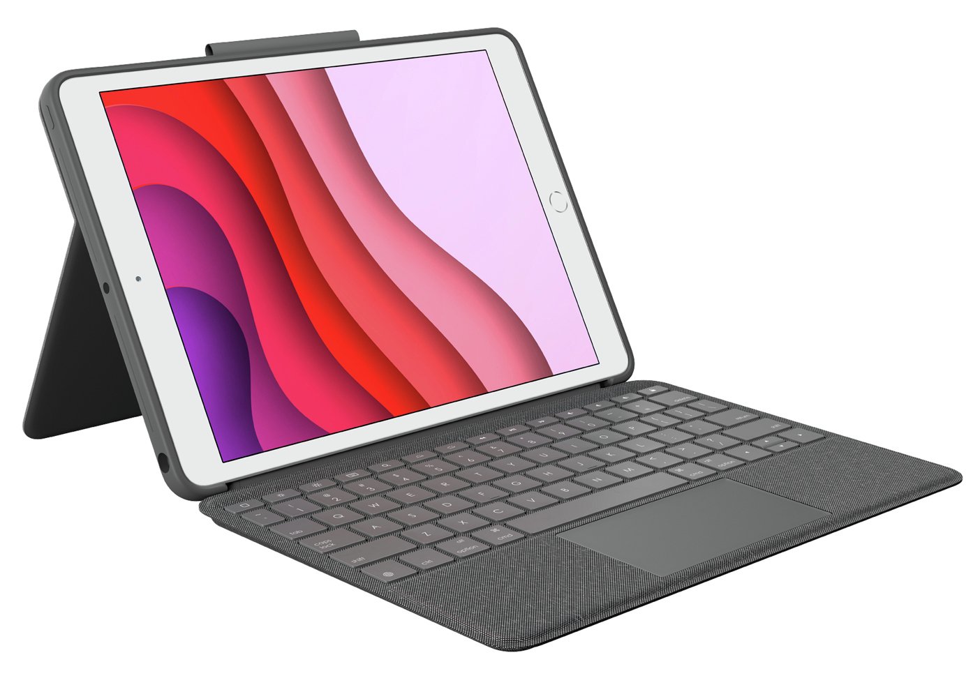 Logitech iPad (7th Gen) Combo Touch Trackpad Case - Grey