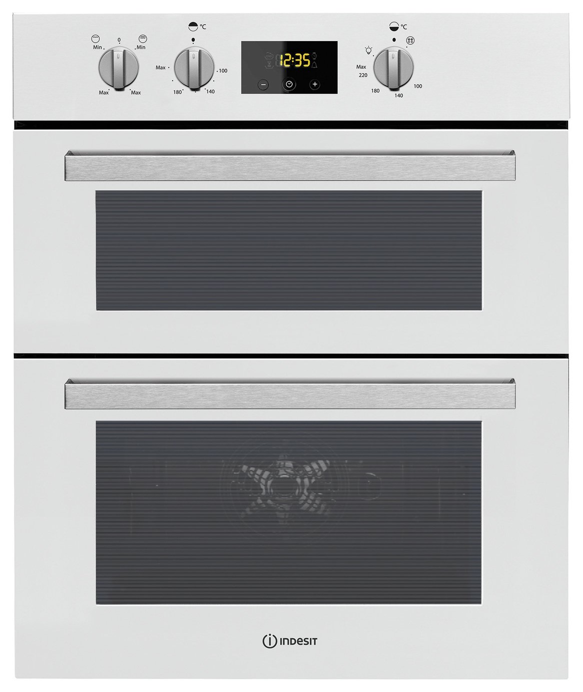 Indesit IDD6340 Built In Double Electric Oven - White