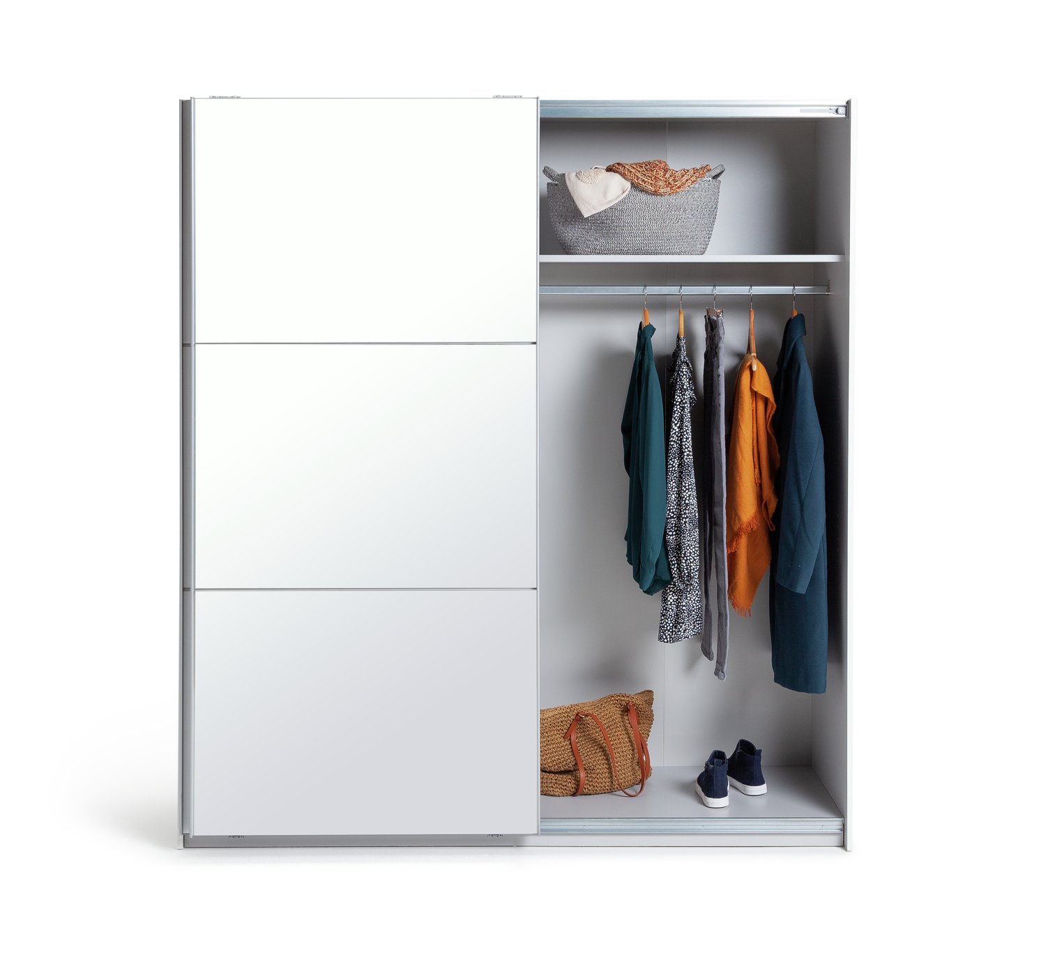 Argos Home Holsted Large White & Mirror Sliding Wardrobe Reviews