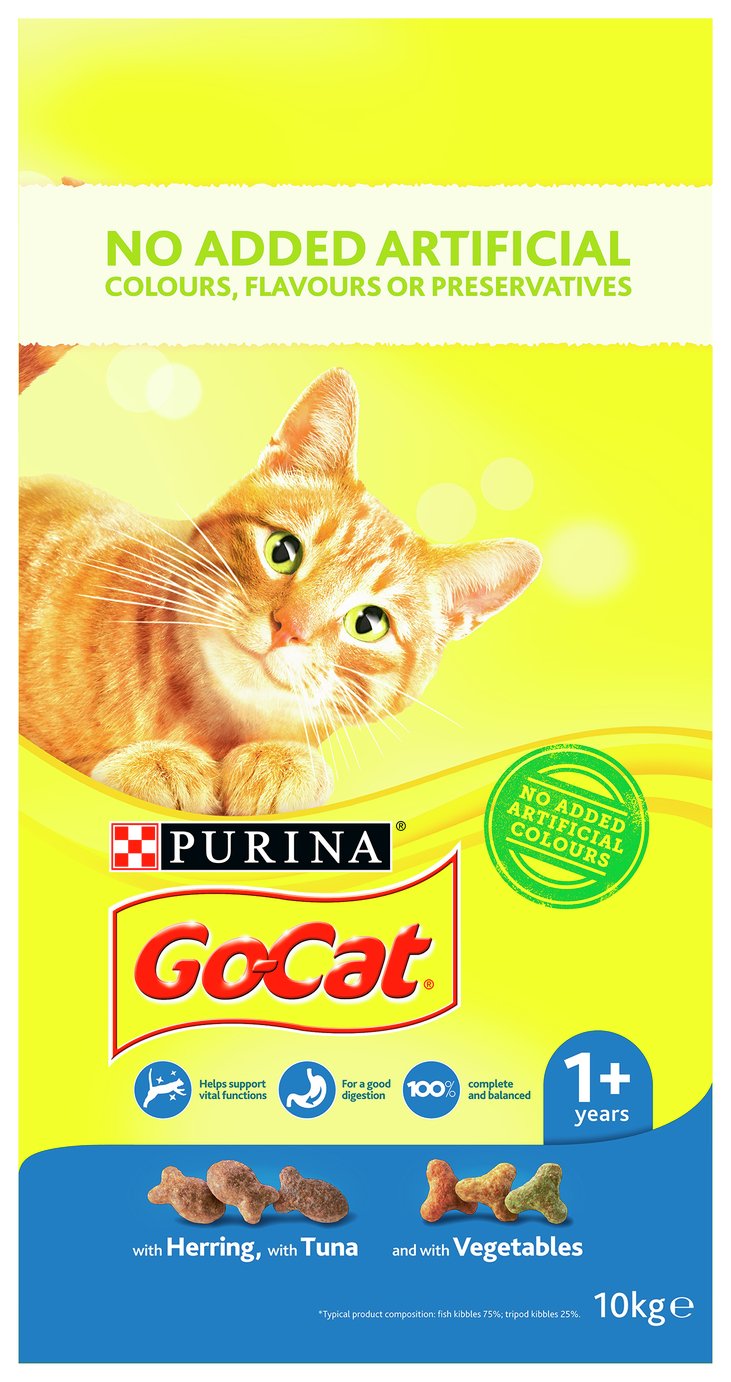 Go-Cat Adult Cat Food Herring Tuna And Veg 10kg