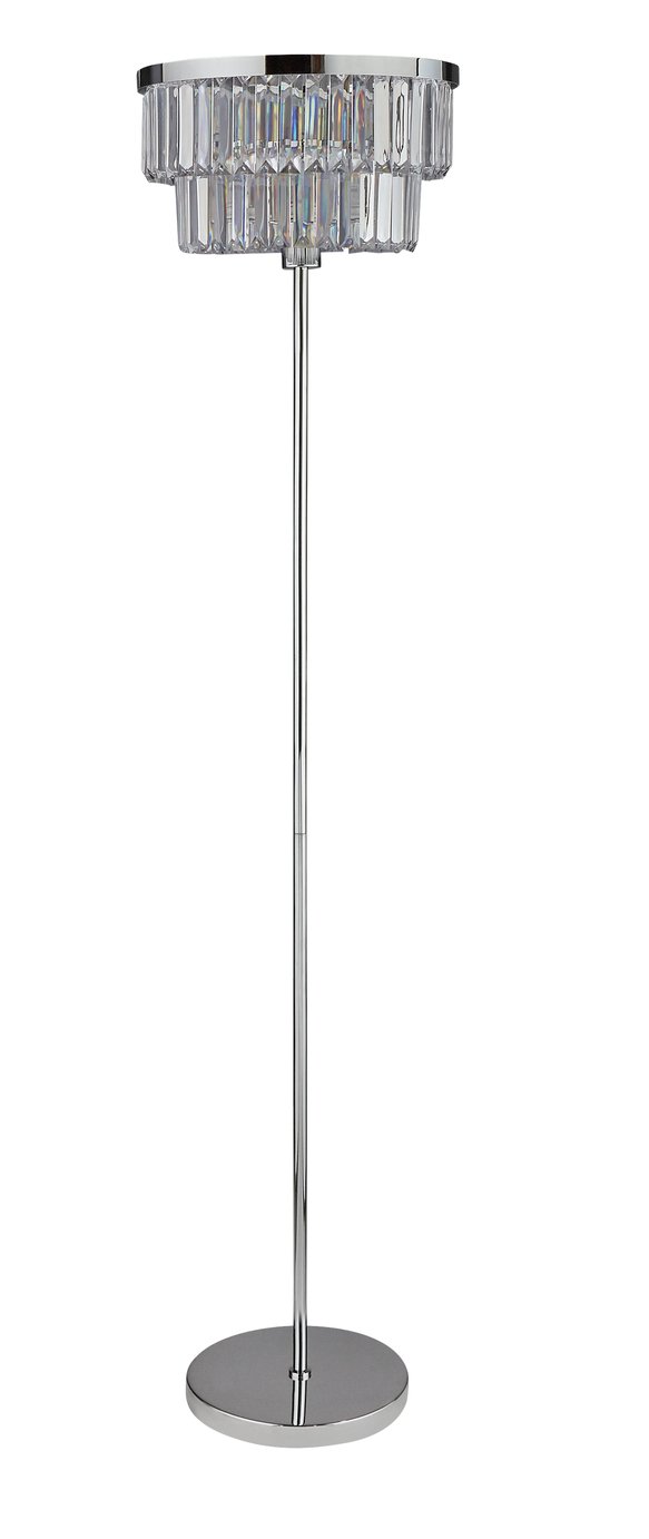 Argos Home Savannah Floor Lamp - Chrome