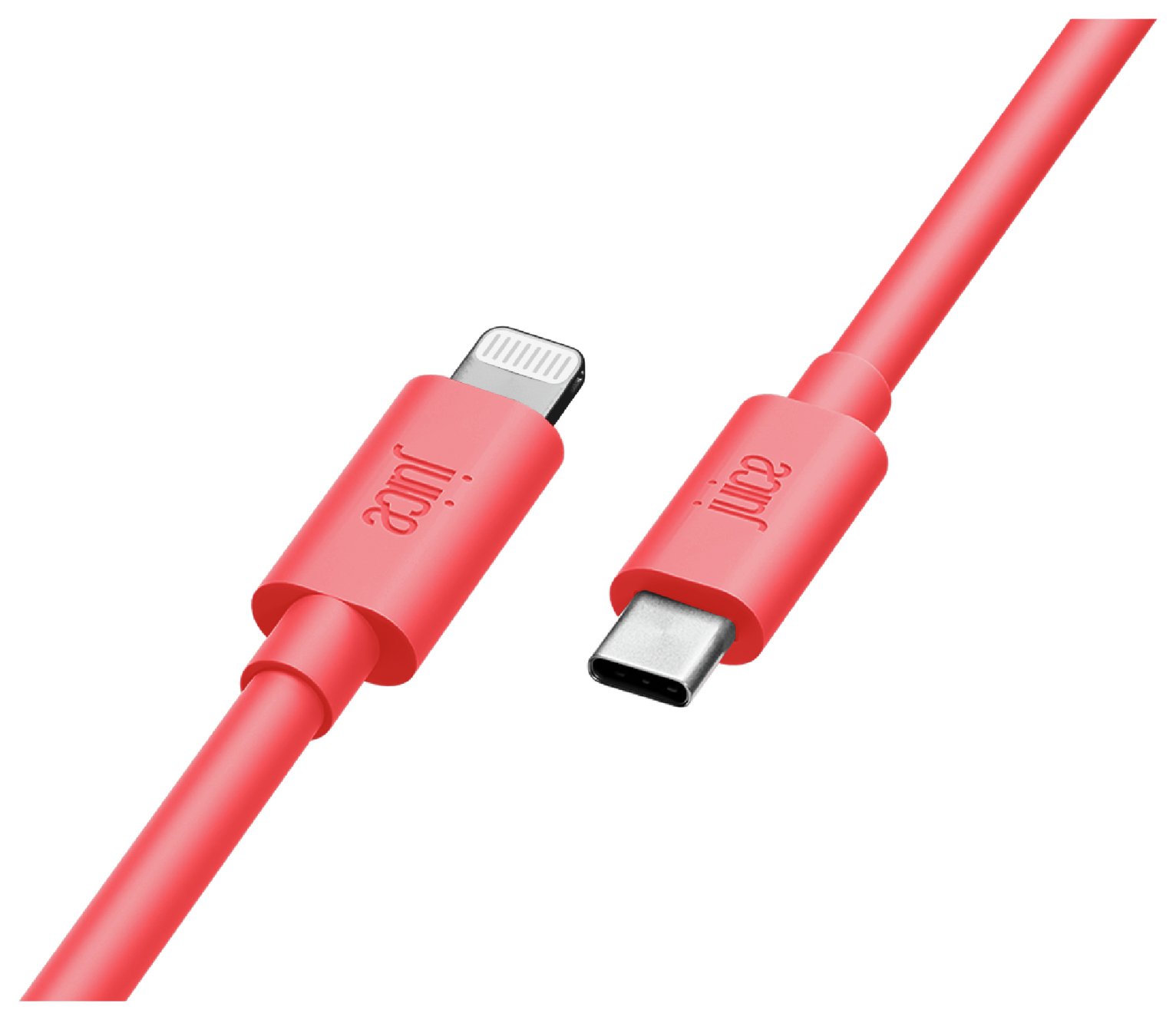 Juice App.Match 2m Lightning to Type C Cable - Coral