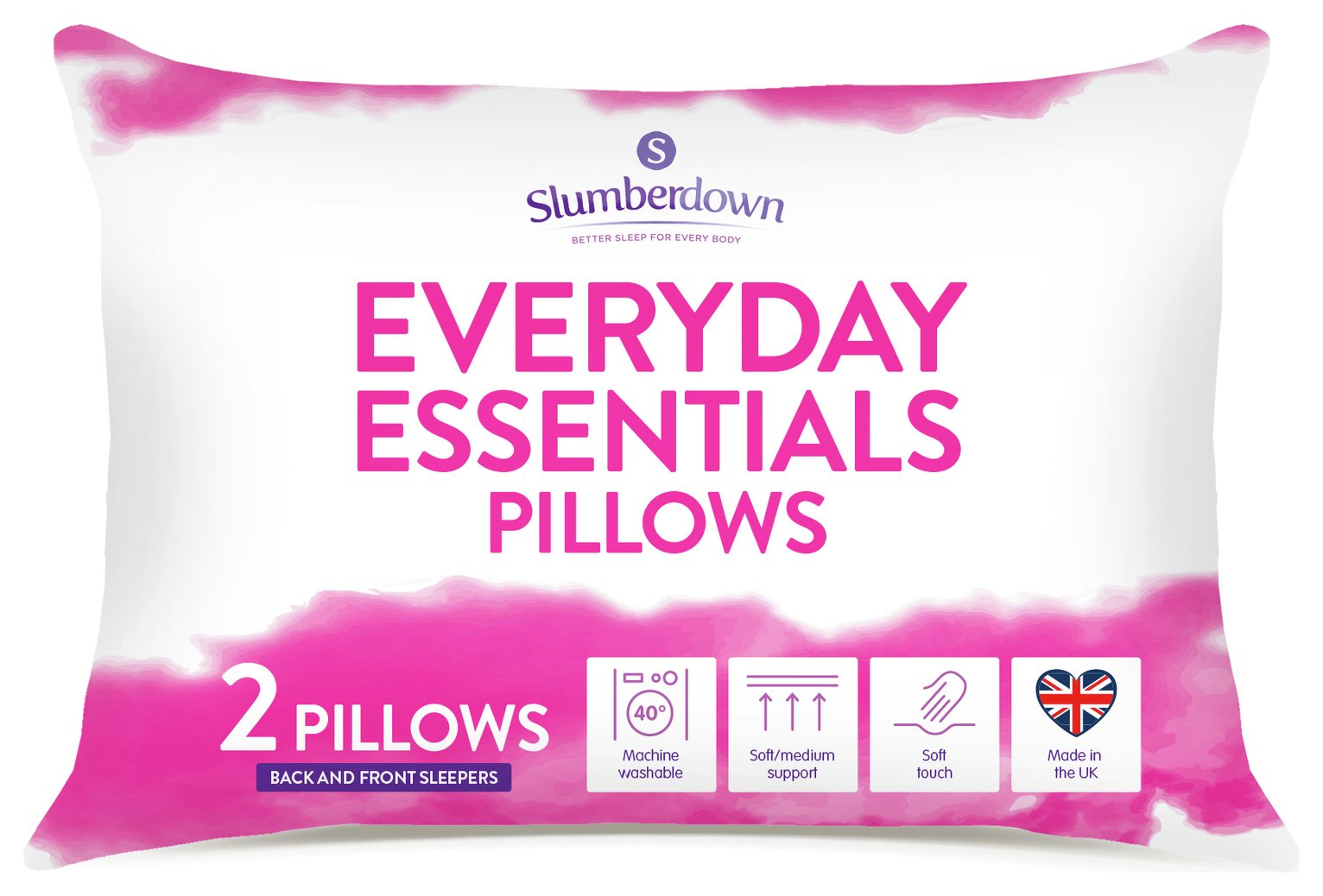 Slumberdown Everyday Essentials Pair of Pillows