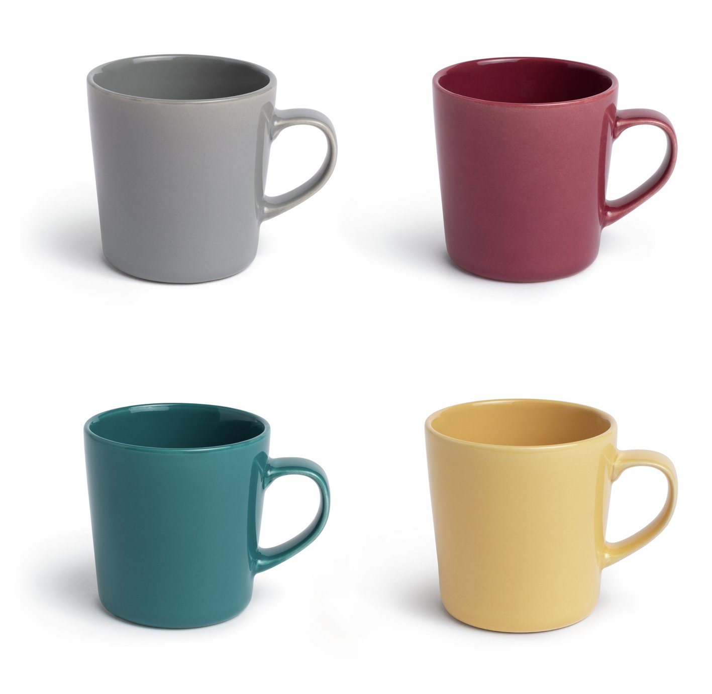 Habitat Colour Glaze set of 4 Mugs