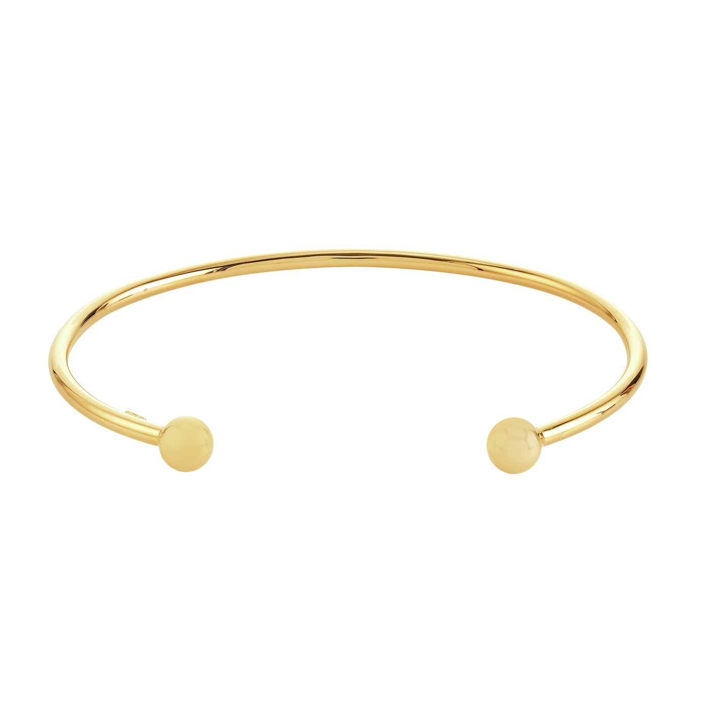 Revere 9ct Gold Large Plain Torque Bangle