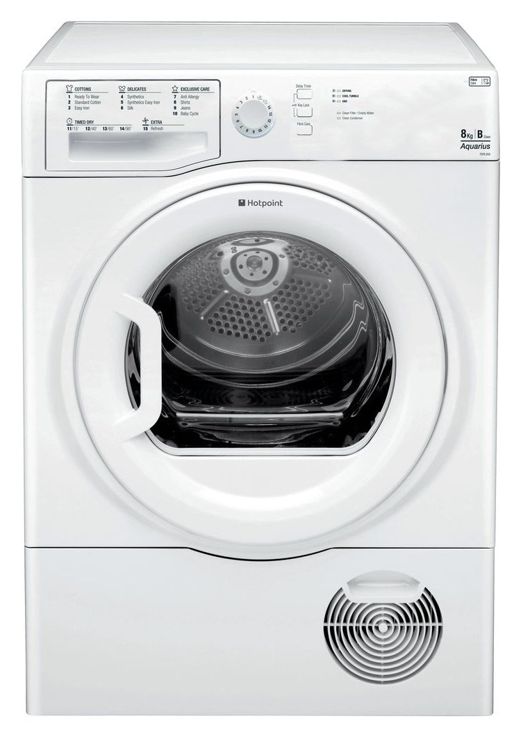 Hotpoint TCFS83BGP 8KG Condenser Tumble Dryer - White