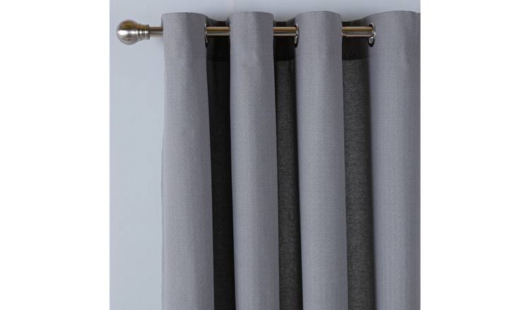 Buy Charcoal Grey Matte Velvet Lined Eyelet Curtains from Next USA