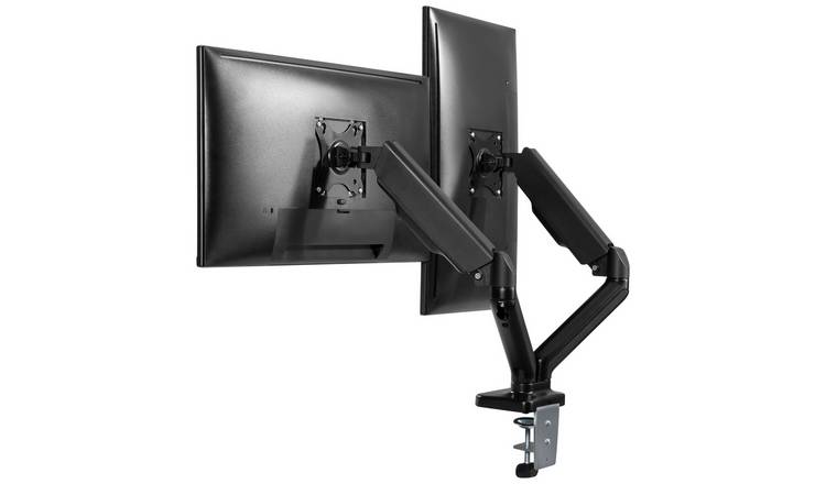 ProperAV Dual Swing Arm Monitor Mount Gas Spring 17-32 Inch