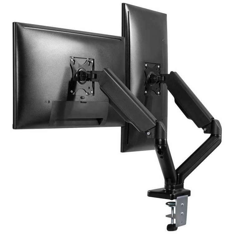 ProperAV Dual Swing Arm Monitor Mount Gas Spring 17-32 Inch 0