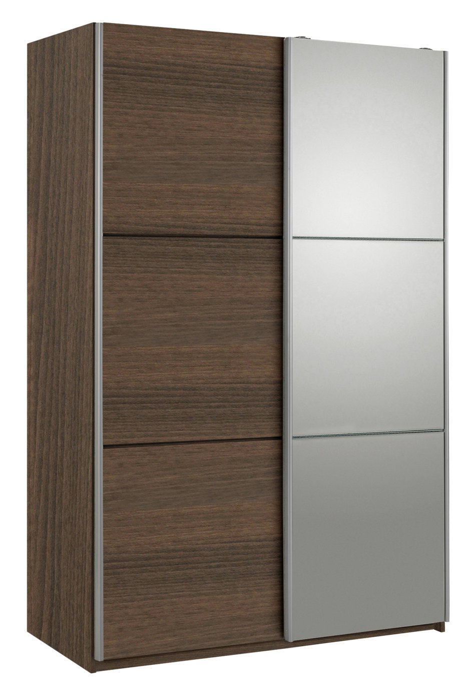 Argos Home Holsted Medium Walnut Effect & Mirror Wardrobe