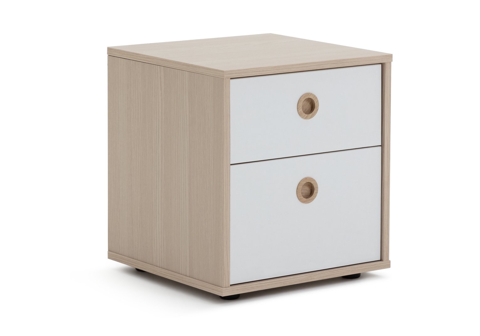 Argos Home Camden White & Acacia 2 Drawer Bedside Reviews