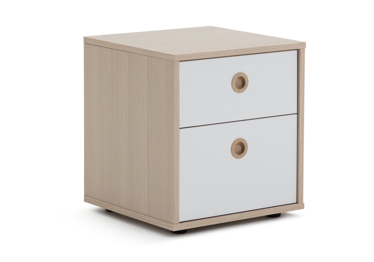 Argos Home Camden White & Acacia 2 Drawer Bedside Cabinet review