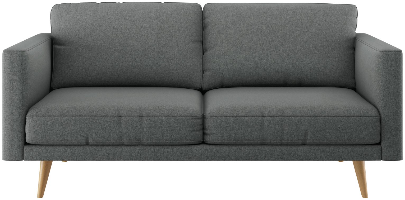 Habitat Hardwick 3 Seater Fabric Sofa - Grey