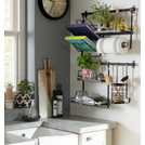 Kitchen wall deals organizer system