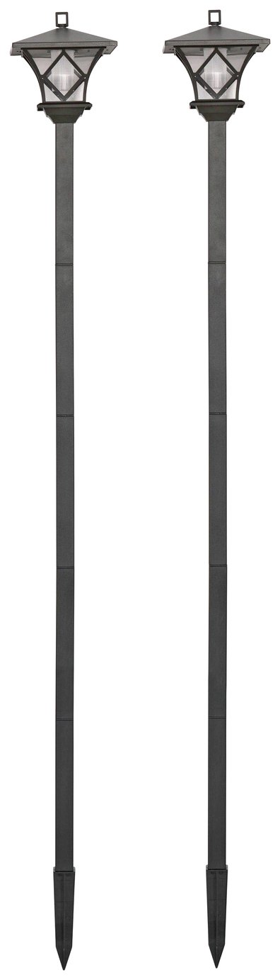 Argos Home Set of 2 Solar Lamp Posts Review