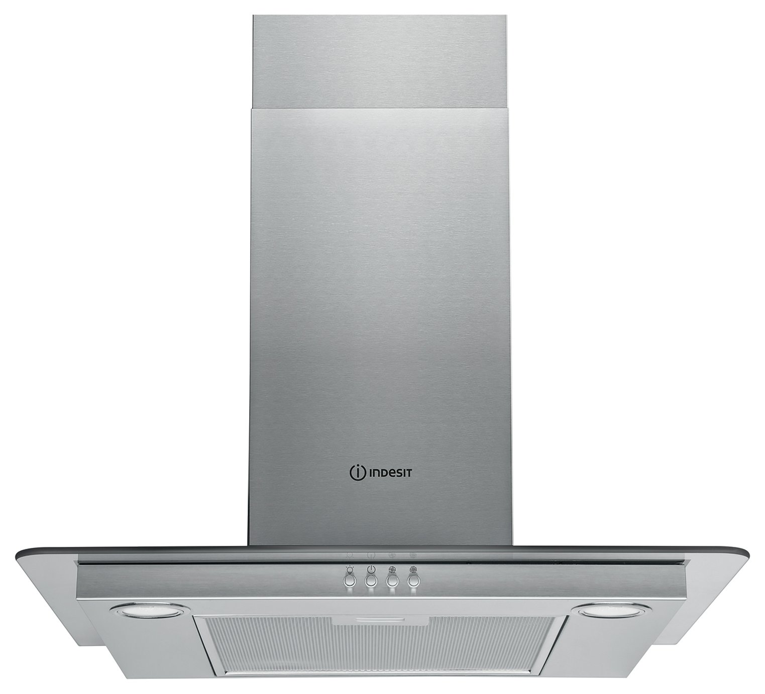 Indesit IHF6.5LMX 60cm Cooker Hood - Stainless Steel